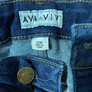 Ava & Viv high waisted ripped jean shorts